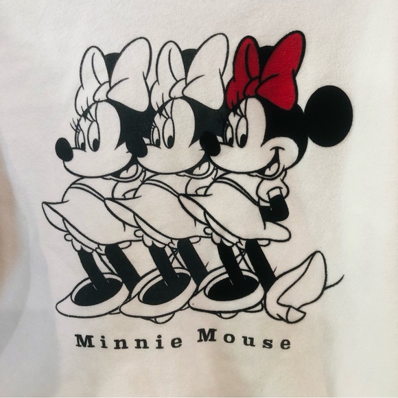Zara Toddler Girl Disney Minnie Mouse White Sweatshirt Size 4-5T - Picture 4 of 6